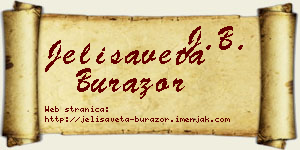 Jelisaveta Burazor vizit kartica